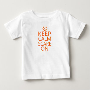 T-Shirt mit Kürbisgesicht und der Aufschrift "Keep