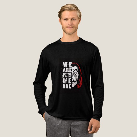 T-Shirt mit langem Arm Tri-Blend Shirt (Volle Vorderseite)