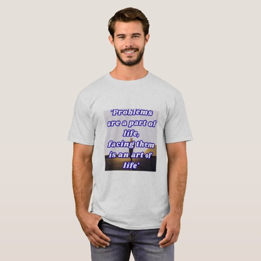 T-Shirt mit Lebensherausforderungen (Vorne ganz)