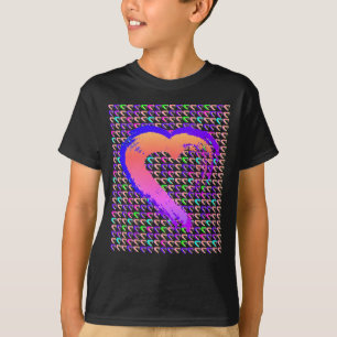 T - Shirt mit leuchtenden Herzen