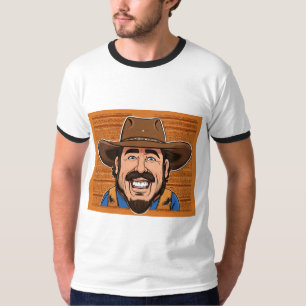 T - Shirt mit lustigem Cowboy-Foto