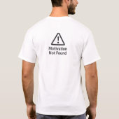 T-Shirt mit lustigem Zitat „Zero Motivation“ – Vor (Rückseite)