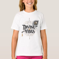 T-Shirt mit Mandala-Muster und Krishna-Flöte "Divi