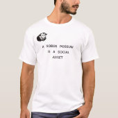 T - Shirt mit markigem Opossum (Vorderseite)