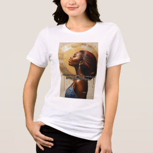 T-Shirt mit milliardärsorientierter Motivationsbot Tri-Blend Shirt