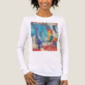 T-Shirt mit moderner Kunst Tri-Blend Shirt (Vorderseite)