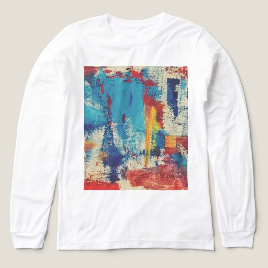 T-Shirt mit moderner Kunst Tri-Blend Shirt (Design Vorderseite)