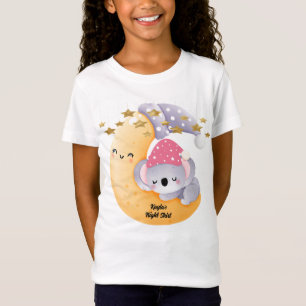 T-Shirt mit Mond und schlafendem Koala