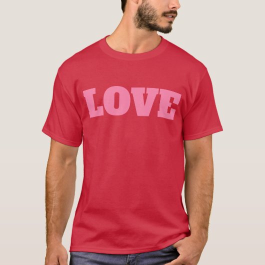 T-Shirt mit Monogramm "LOVE" (Vorderseite)
