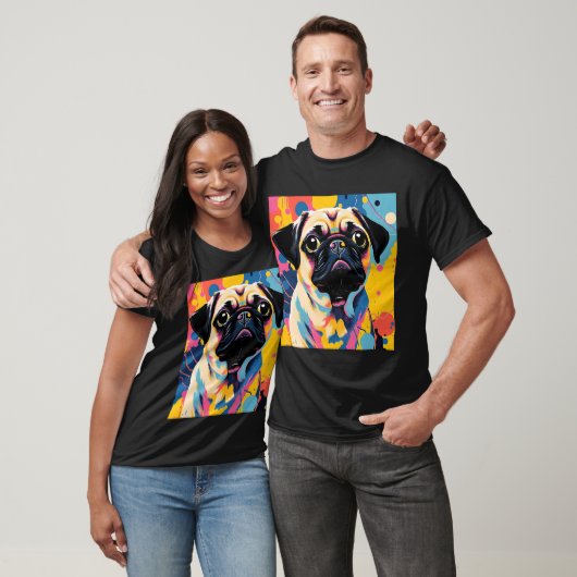 T - Shirt mit Mops (Unisex)