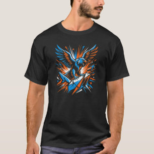 T-Shirt mit Motivations-Adler-Grafik 'Grenzen spre