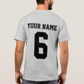 T - Shirt mit Name & Nummer, Lacrosse, LAX (Rückseite)