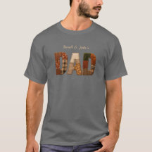 T-Shirt mit Namen der Kinder für Papa