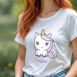 T - Shirt mit Niedlichem Einhorn