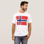 T Shirt mit norwegischer Flagge (Vorne ganz)