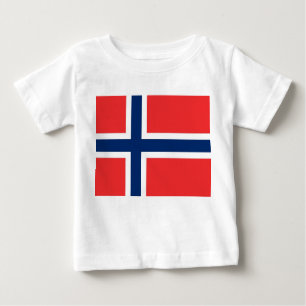 T - Shirt mit norwegischer Flagge
