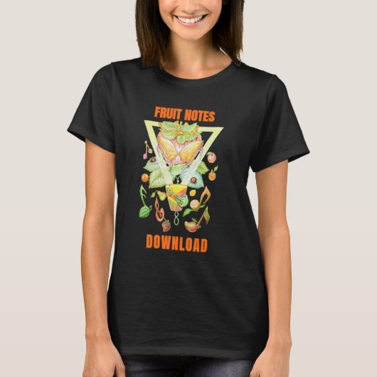 T-Shirt mit Obst-Noten für Damen (Vorderseite)