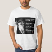 T - Shirt mit Odin Bild u. Text, kahleres (Vorderseite)
