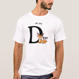 T-Shirt mit 'oh mein Reh'-Worten und Bild