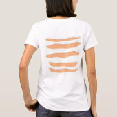T - Shirt mit Orange Tiger Streifen (Rückseite)