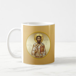 T-Shirt mit orthodoxer Ikone des Heiligen Sava Kaffeetasse