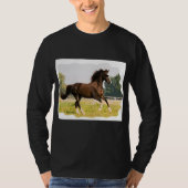 T-Shirt mit Pferd mit Sonnenbrille (Vorderseite)