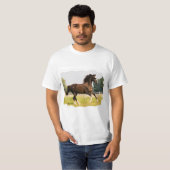 T-Shirt mit Pferd mit Sonnenbrille (Vorne ganz)