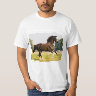 T-Shirt mit Pferd mit Sonnenbrille