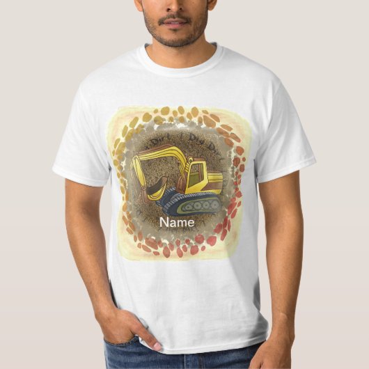 T-Shirt mit Planierraupe Really Dig Dirt (Vorderseite)