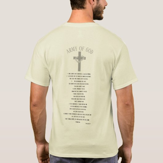 T - Shirt mit Psalmen "Heer Gottes" (Rückseite)
