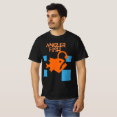 T-Shirt mit quadratischem Anglerfisch-Design (Vorne ganz)