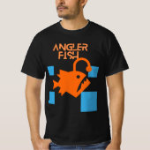 T-Shirt mit quadratischem Anglerfisch-Design (Vorderseite)