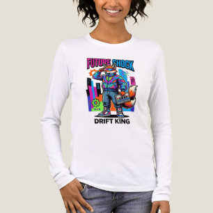 T-Shirt mit Retro-Fuchs-Grafik „Future Shock Drift Tri-Blend Shirt