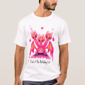 T-Shirt mit rosa Drachen (Vorderseite)