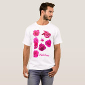 T-Shirt mit rosa Rosen (Vorne ganz)
