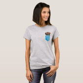 T - Shirt mit Rose in der Tasche (Vorne ganz)