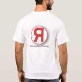 T - Shirt mit rückwärts r-Logo (Rückseite)