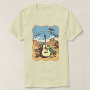 T-Shirt mit Sage City Band Design.
