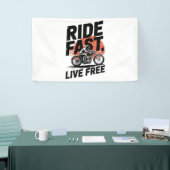 T - Shirt mit schnellem Live-Fahrrad Banner (Messeveranstaltung)