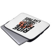 T - Shirt mit schnellem Live-Fahrrad Laptopschutzhülle (Vorne Knopf)