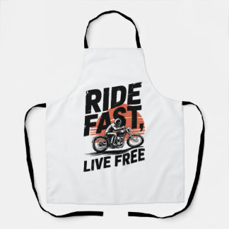 T - Shirt mit schnellem Live-Fahrrad Schürze