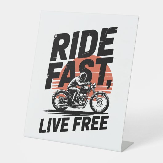 T - Shirt mit schnellem Live-Fahrrad Sockelschild (Vorderseite)