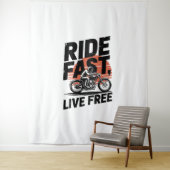 T - Shirt mit schnellem Live-Fahrrad Wandteppich (Beispiel)