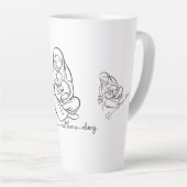 T-Shirt mit schönem Design für Mutterliebe Milchtasse (Rechte Ecke)