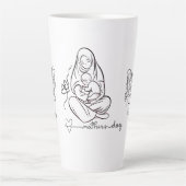 T-Shirt mit schönem Design für Mutterliebe Milchtasse (Vorderseite)