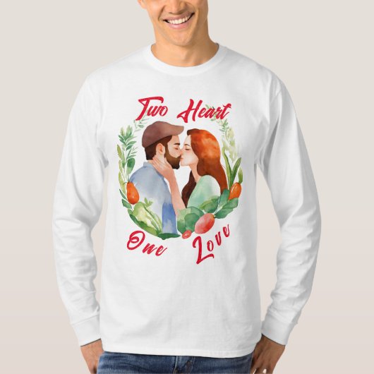 T - Shirt mit schönem Pärchen (Vorderseite)