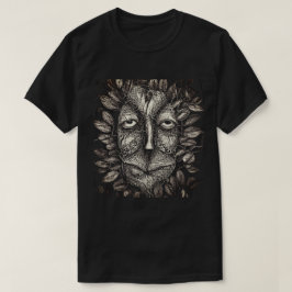 T - Shirt mit schwarzem und weißem Scratchboard