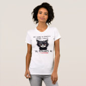 T - Shirt mit schwarzer Katze (Vorne ganz)