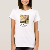 T-Shirt mit Skript-Foto für Mama (Vorderseite)