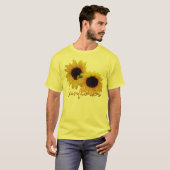 T - Shirt mit Sonnenblumen Bio Sonnenblumen Shirt (Vorne ganz)